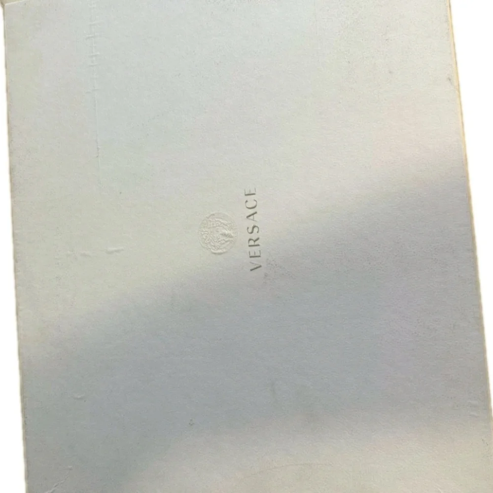 RARE Versace Blue Quilted Leather HighTop Trainers EU 43 Men's US Size 10 (EUC) - Picture 13 of 13